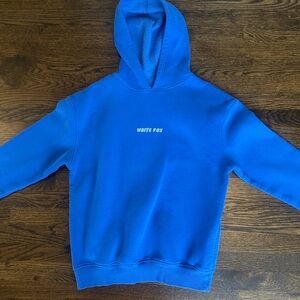 Blue White Fox Hoodie